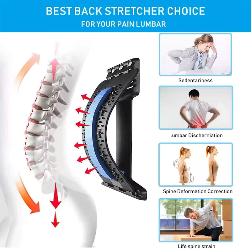 ⭐ Knoteka™ Back Stretcher – Magnetic Spine Board for Pain Relief & Posture Correction